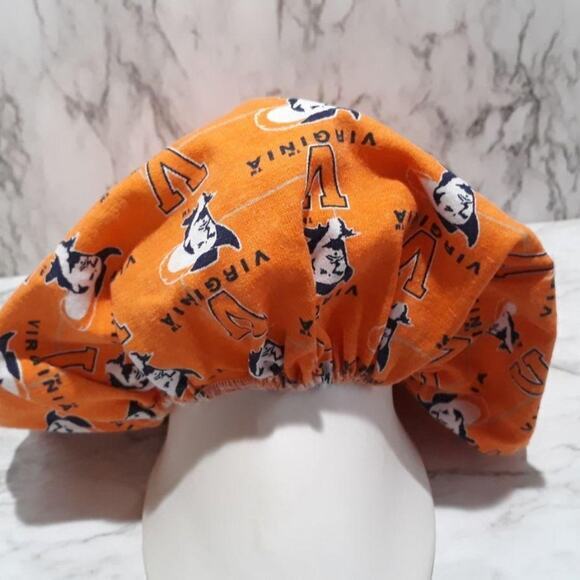 Scrub Hat Caps Bouffant Chemo Nurse Doctor Head Cover Virginia Cavaliers Cavman - Picture 2 of 4